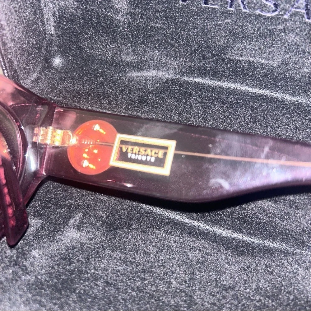 Limited Edition Versace Purple SunGlasses Black Case